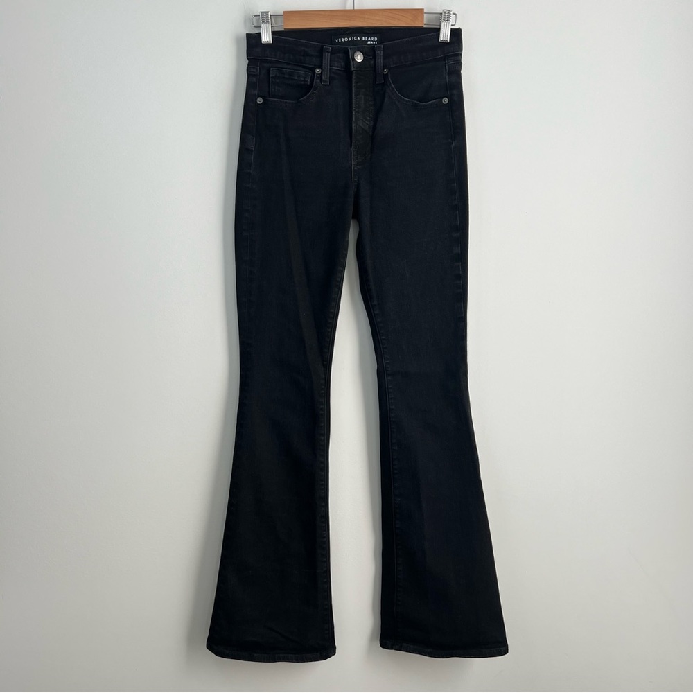 Veronica Beard Black Flare Jeans